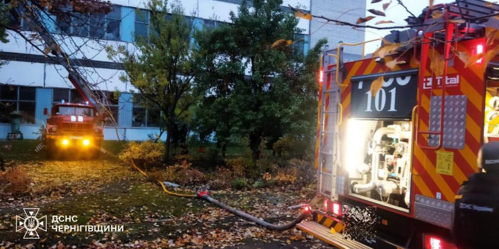 Russians hit production facility in Chernihiv Oblast and residential area in Sumy Oblast, causing fires – photos, video