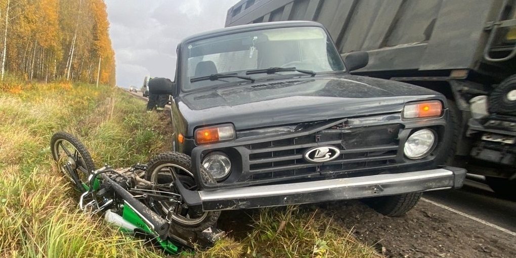 На дороге под Мосальском пенсионер сломали рёбра