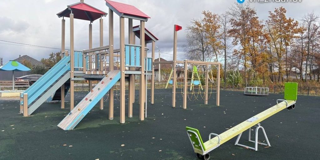 В Лапыгино Белгородской области открыли новую детскую площадку