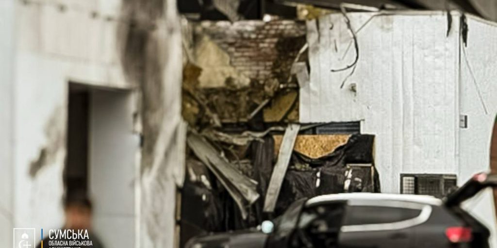 Russian drone strike hits petrol station in Sumy, injuring two women