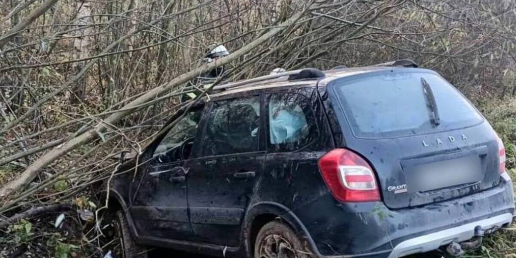 В Тверской области машина съехала в кювет, пострадал водитель