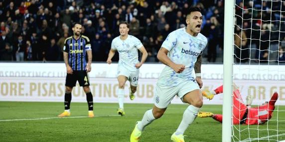 Inter 2‑0 a Pisa, Lautaro doppietta: squadra a un punto dal Milan