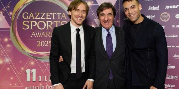 Gazzetta Sports Awards: Modric e Lautaro in atmosfera da derby per celebrare il lavoro verso lo scudetto