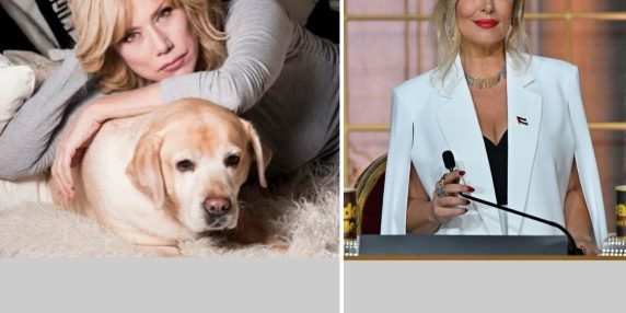 Nancy Brilli perde la cagnolona Margot: foto pubblicata dal Corriere