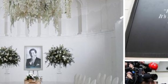 Camera ardente di Valentino allestita in piazza Mignanelli: salma accolta da familiari e compagno