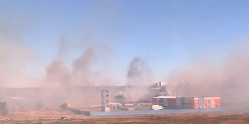 В Ростове ликвидировали крупный ландшафтный пожар