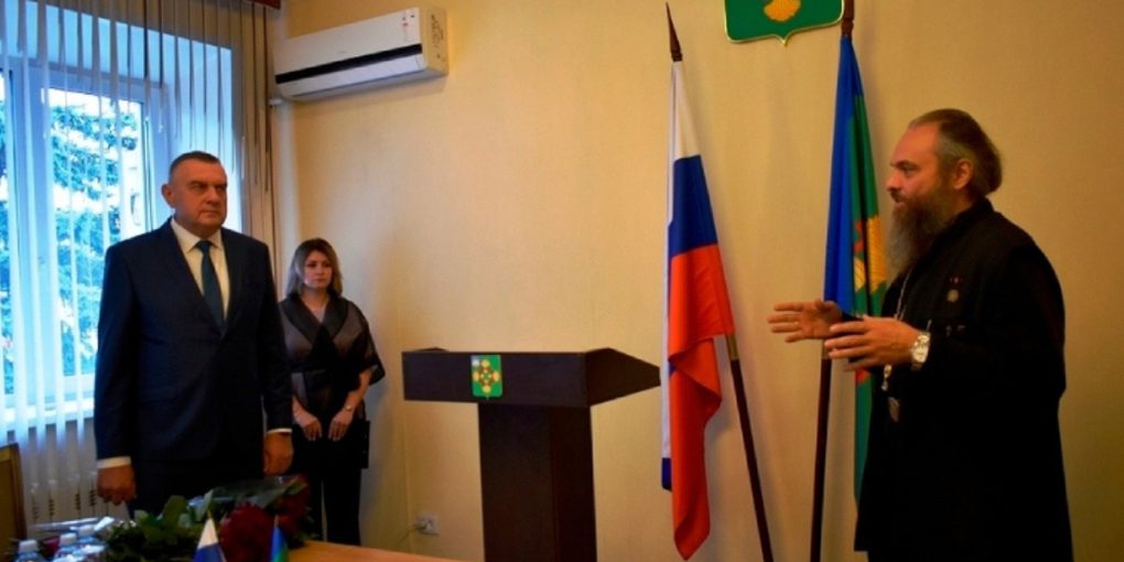 Благочинный Мценского округа поздравил нового главу города