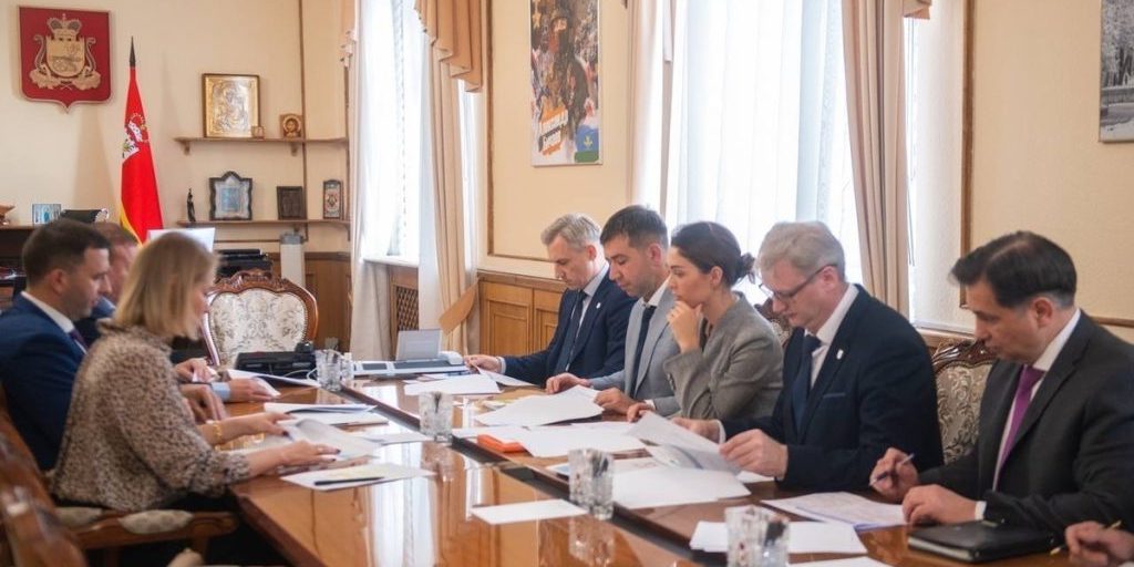 Василий Анохин провел переговоры с руководителем лизинговой компании