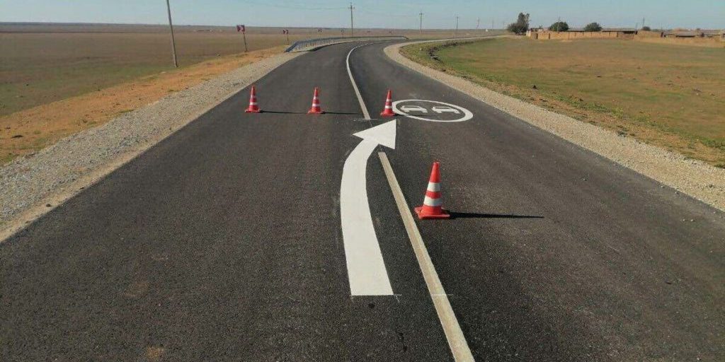 В Крыму завершают ремонт участка дороги Новоселовское – Саки