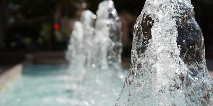 В Мичуринске фонтаны ушли на зимние каникулы