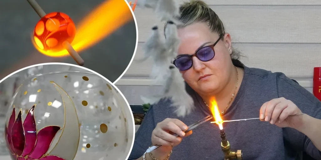 Donne di Gaziantep trasformano vetro di scarto a 800 °C in oggetti di design.