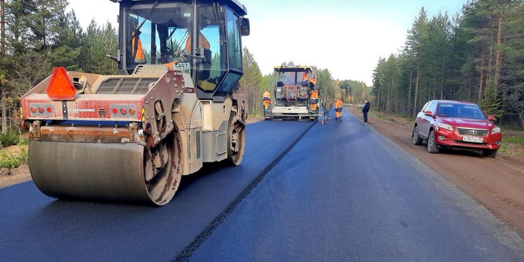 Южный подъезд к Великому Устюгу ремонтируют в Вологодской области