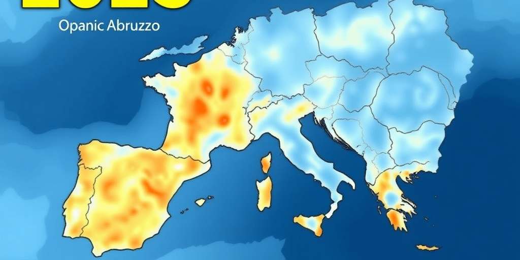 Abruzzo 2025: quarto anno più caldo degli ultimi 50 anni, temperatura media +1°C e precipitazioni 8% più basse