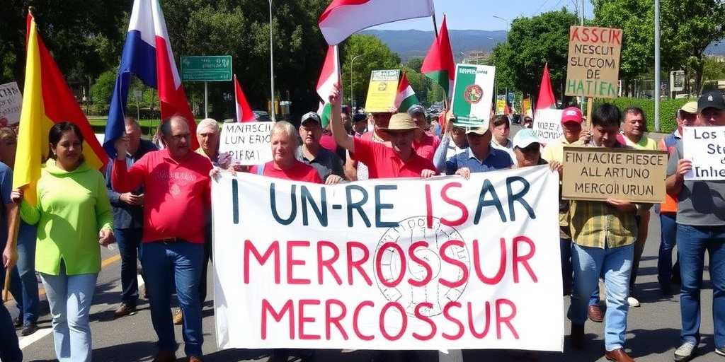 Agricoltori del Palermitano bloccano il traffico per protestare contro l'adesione al Mercosur