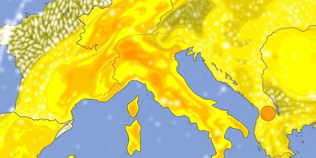 Allerta arancione in Lazio e Molise, gialla in 10 regioni: pioggia intensa e temporali al Centro‑Sud, nevicate in collina nelle regioni centrali