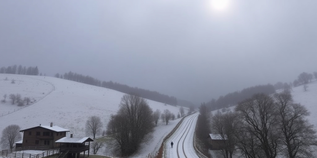 Allerta gialla per neve in Toscana: fondovalle e colline colpite
