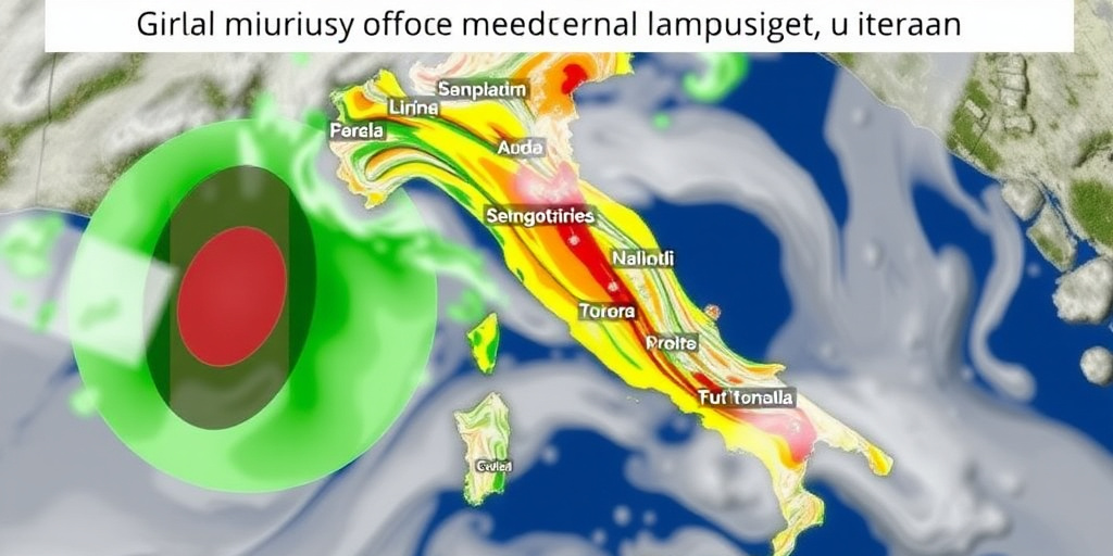 Allerta meteo gialla in Campania: temporali intensi previsti dalle 15:00