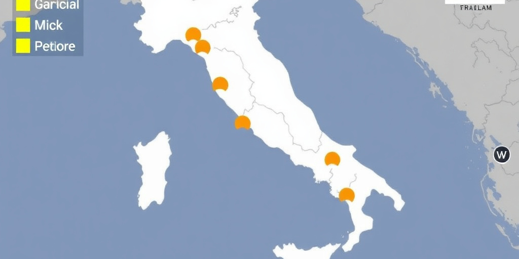 Allerta meteo gialla prorogata in Campania fino alle 20:00: protezione civile avverte di allagamenti e frane