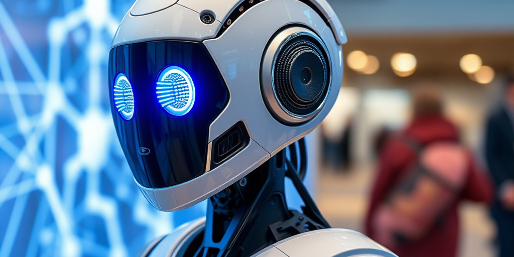 Aphel, il robot empatico di Corporea, guida i visitatori della Città della Scienza