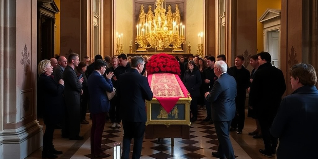 Arrivo a Roma del feretro di Riccardo Minghetti: cerimonia funebre in basilica