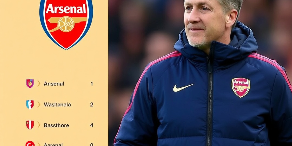 Arsenal vince 4‑0 contro Aston Villa, conferma la sua forza nella corsa al titolo