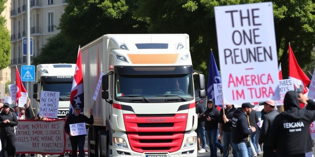 Bagnoli: protesta di blocco stradale contro i cantieri dell'America's Cup