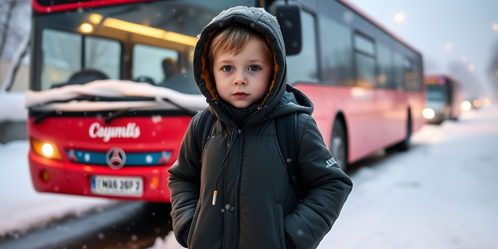 Bambino di 11 anni lasciato sul marciapiede dal bus, percorre 6 km sotto la neve per tornare a casa: madre denuncia