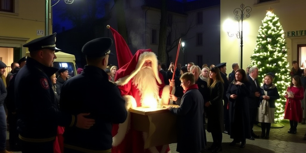 Befana a Chianelli: visita tradizionale, concerto della fanfara della polizia e raccolta doni
