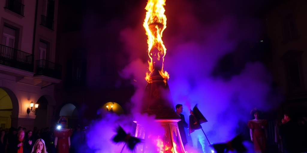 Campobasso accende il tradizionale Fuoco di Sant’Antonio Abate per segnare l’inizio del Carnevale