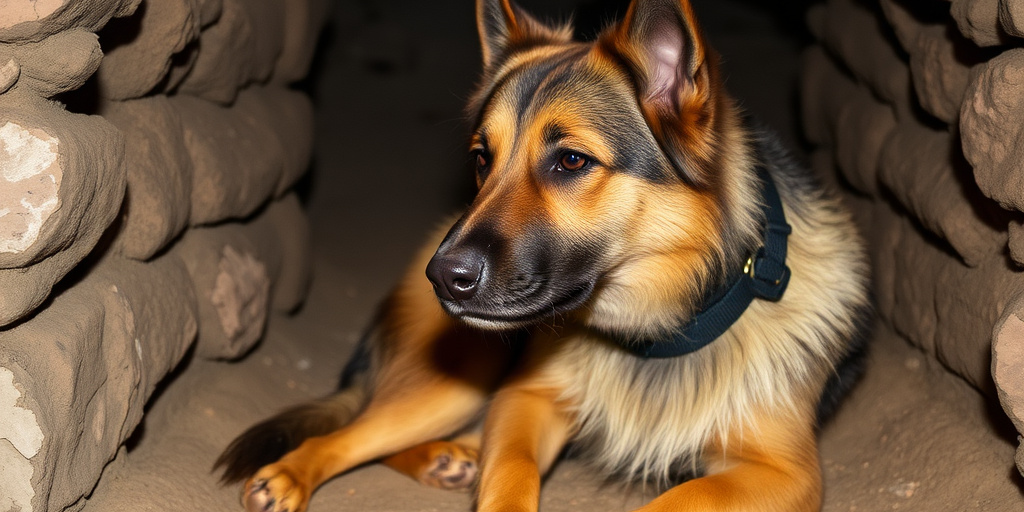 Cane investito finisce in pozzetto, salvato dai vigili del fuoco a Sant'Elpidio a Mare