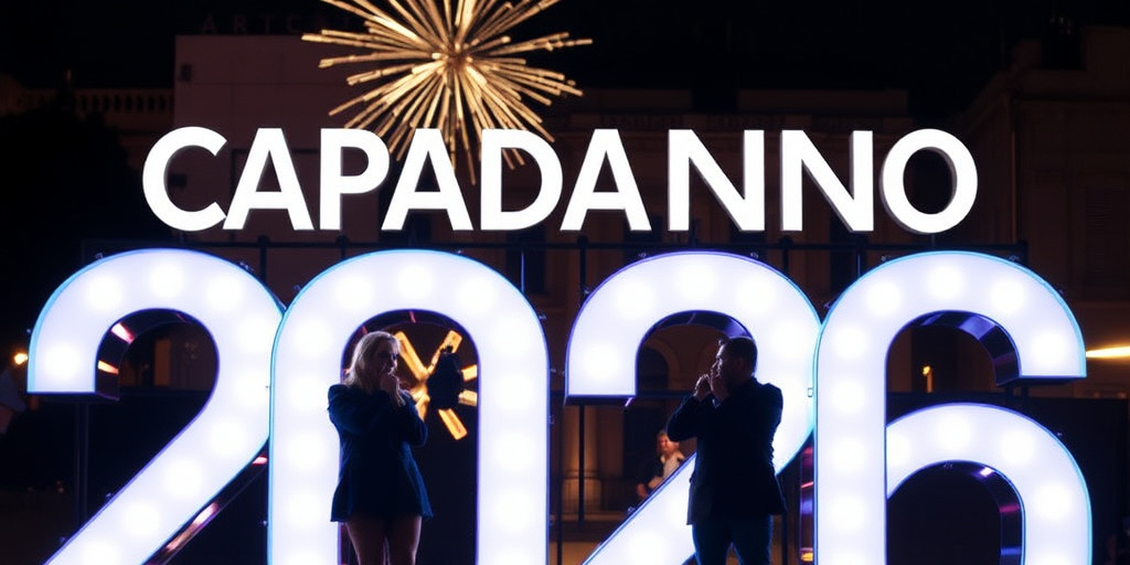Capodanno 2026 a Bari: Federica Panicucci e Fabio Rovazzi guidano il conto alla rovescia a Piazza della Libertà