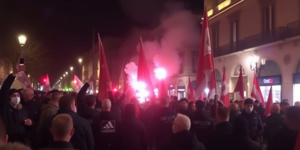 Capodanno a Torino: petardi e idranti causano scontri tra manifestanti e carabinieri durante il corteo di Askatasuna