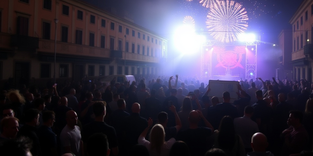 Capodanno clandestino a Bologna: 3.000 persone in ex caserma Stamoto, polizia interviene