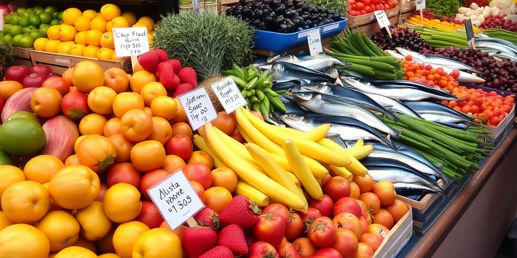 Capodanno: freschezza di frutta, verdura, pesce e tè di prima stagione nei mercati