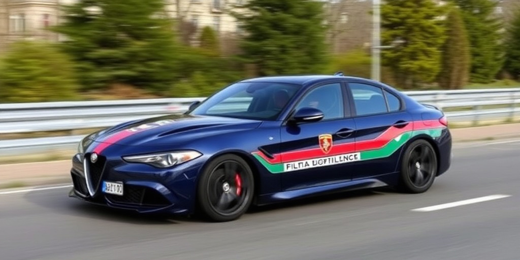 Carabinieri di Milano trasportano un rene da Pavia ad Ancona in 3 ore e 30 minuti con Alfa Romeo Giulia Quadrifoglio