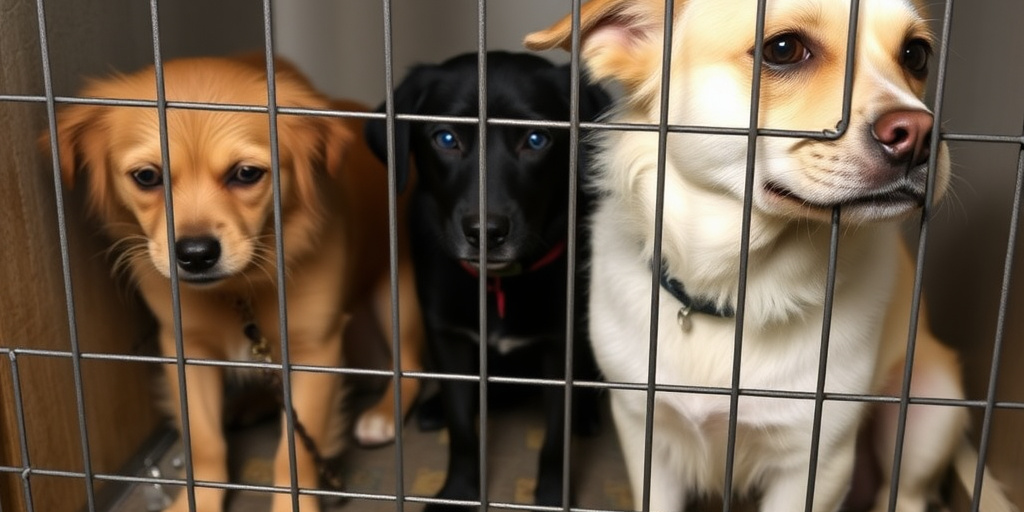 Carabinieri intervenuti a Caltanissetta per quattro cani in cattive condizioni igieniche