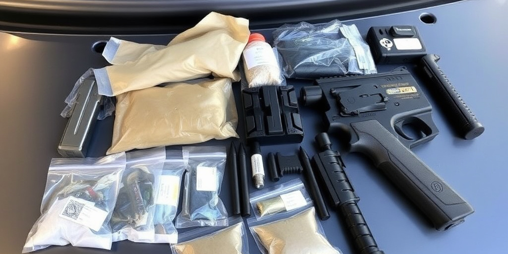 Carabinieri trovano cocaina, fucile, munizioni e coltello in auto controllata in Sardegna