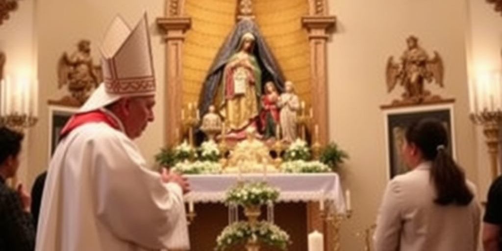 Cardinale visita la chiesa di Gesù e Maria al Corso per solidarietà dopo vandalismo al presepe