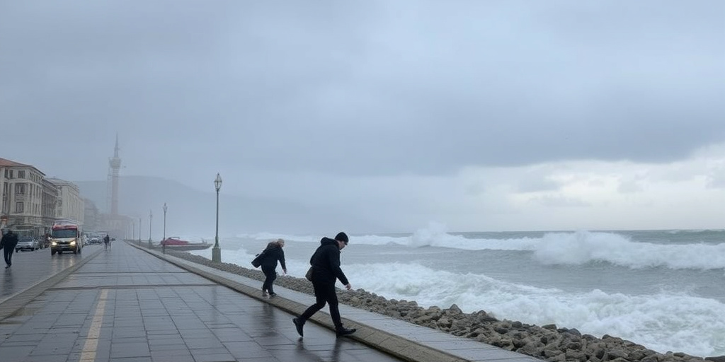 Catanzaro avverte: evitare le zone costiere durante il maltempo