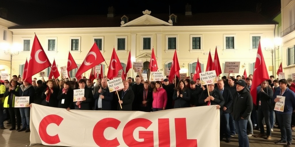 Cgil annuncia manifestazione a Primavalle con Landini; sede riaperta al pubblico