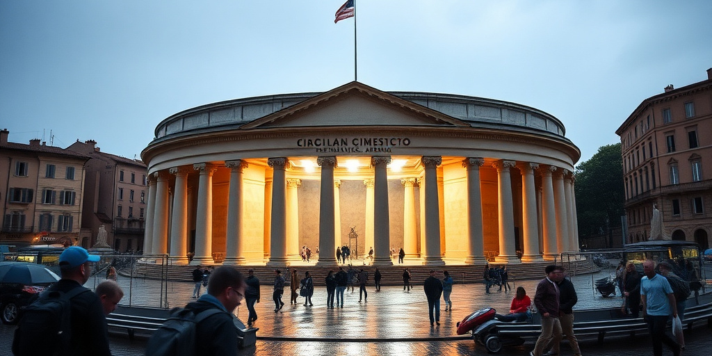 Circo Massimo allagato: una papera nuota nell'arena