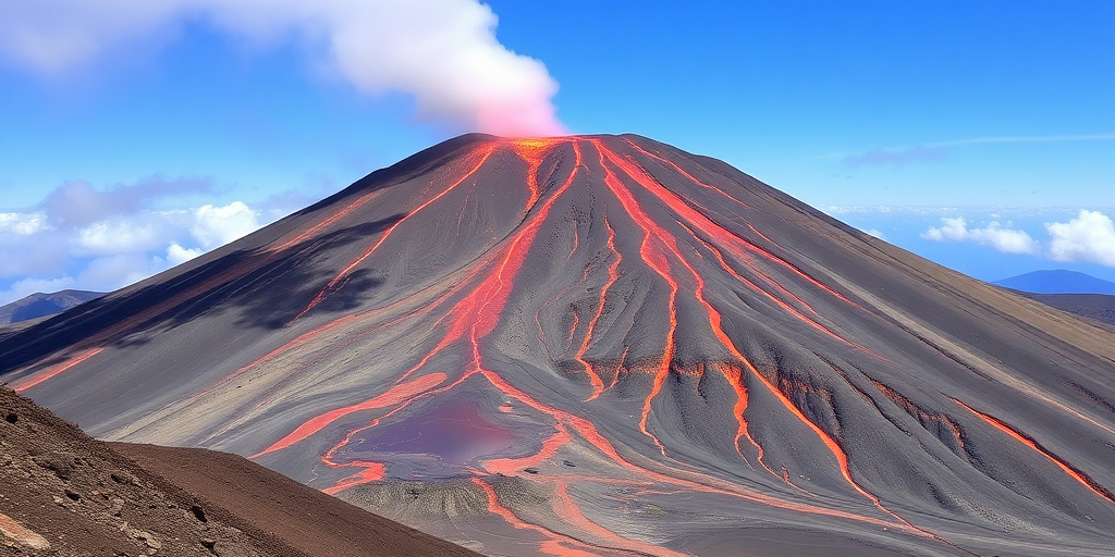 Colata di lava sull'Etna raggiunge la Valle del Bove a 1.580 metri di quota