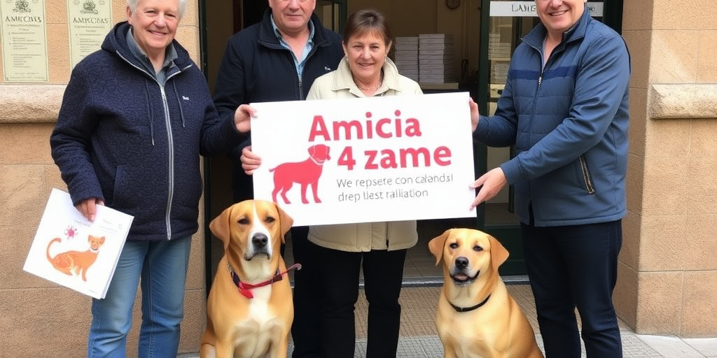 Collestrada distribuisce calendari per promuovere l'adozione di animali