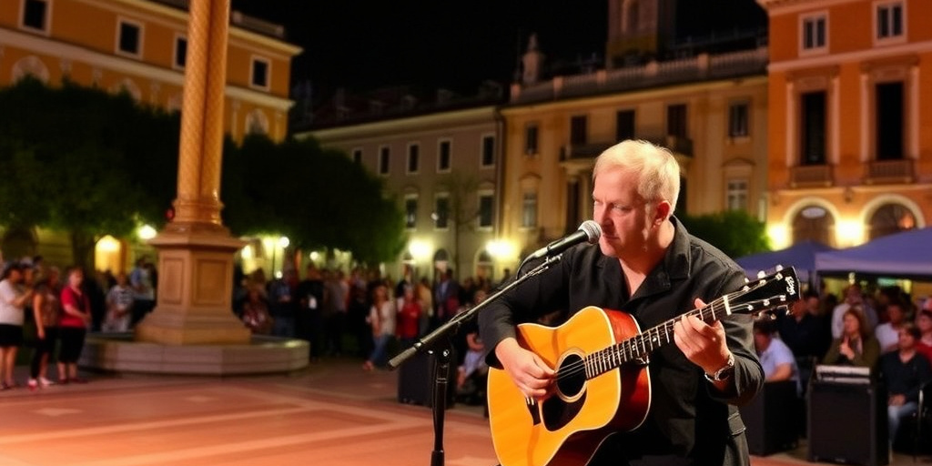 Concerto di Gigi D'Alessio nella piazza Libertà alle 21:00