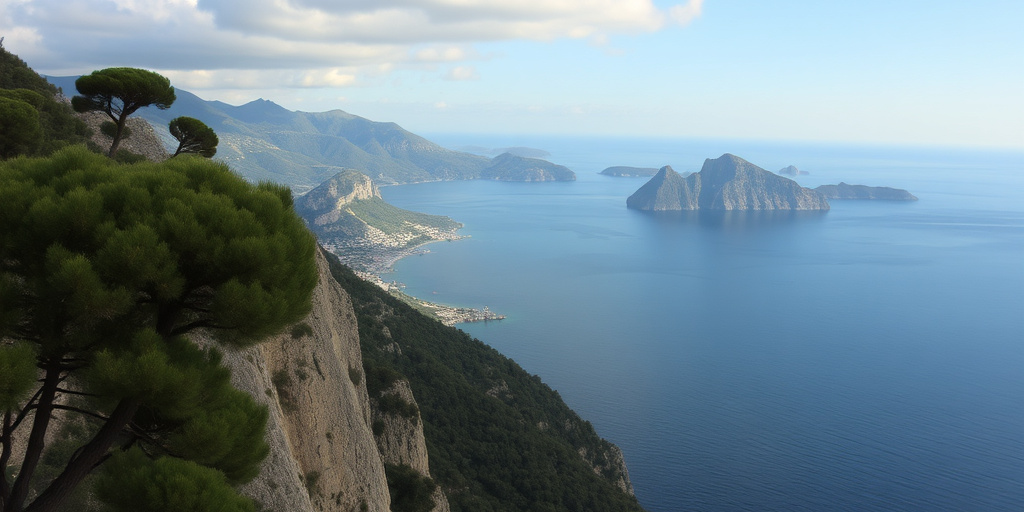 Corsica visibile dal Monte di Portofino grazie alla fata Morgana