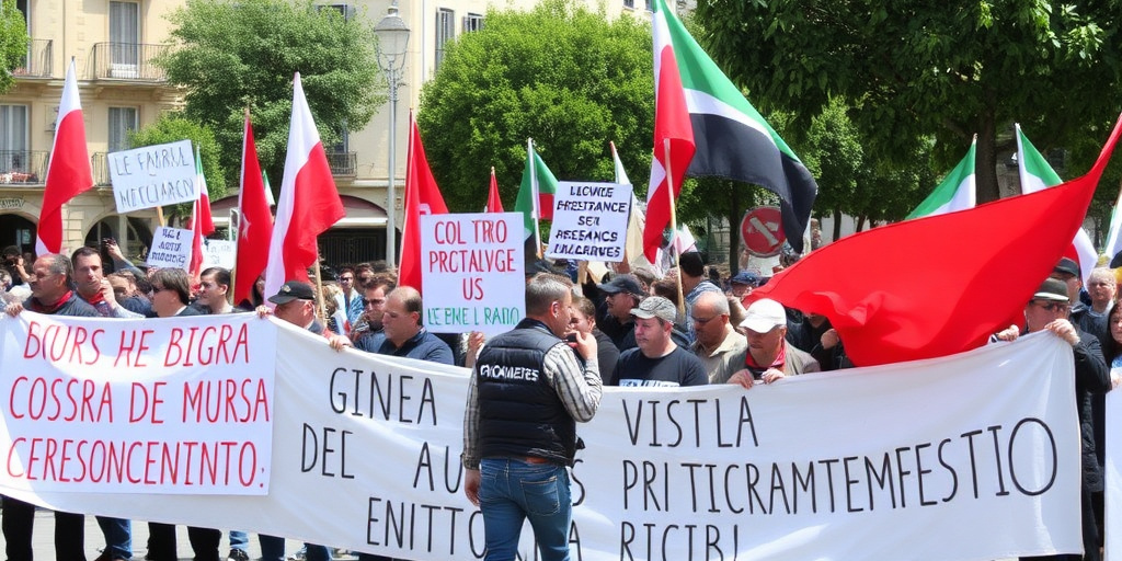 Cosenza: protesta contro le guerre e la corsa al riarmo