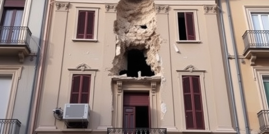 Crollo di un edificio a Bari: inizio scavi per accertare cause del cedimento