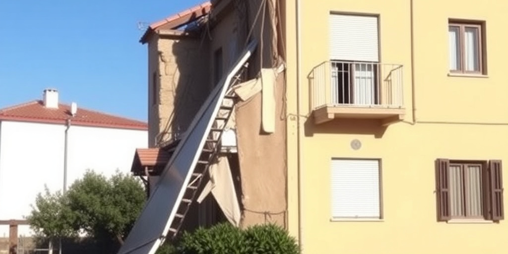 Crollo di un solaio a Cagliari: 91enne salva perché in altra stanza