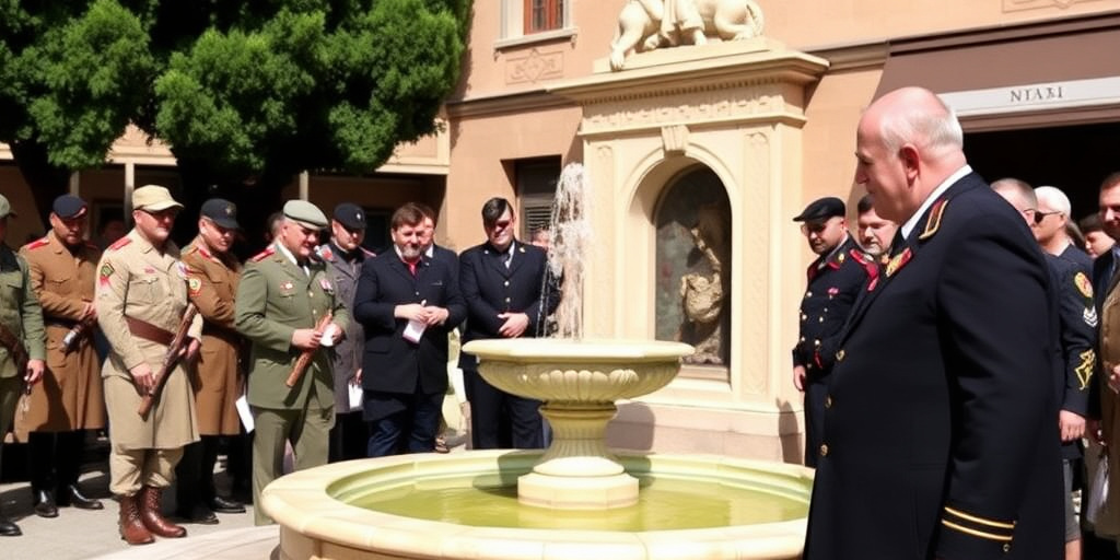 Crosetto visita Confartigianato e inaugura la Fontana dei Leoni all'Ospedale militare del Celio