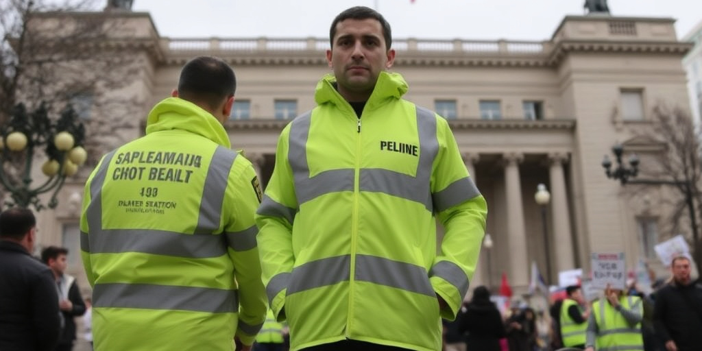 Detenzione amministrativa di un protestatore a Tbilisi per ostacolo alla passerella del Parlamento